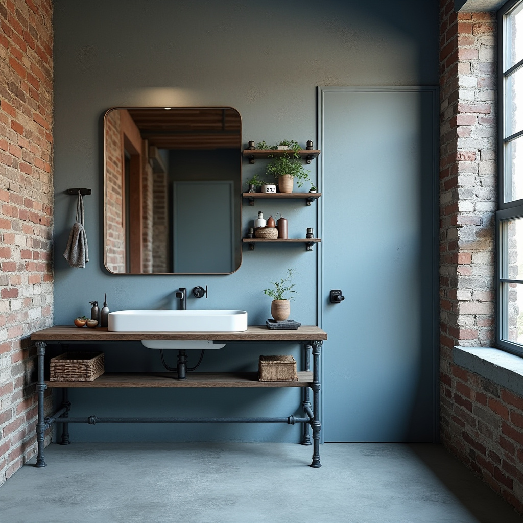dusty blue bathroom 39