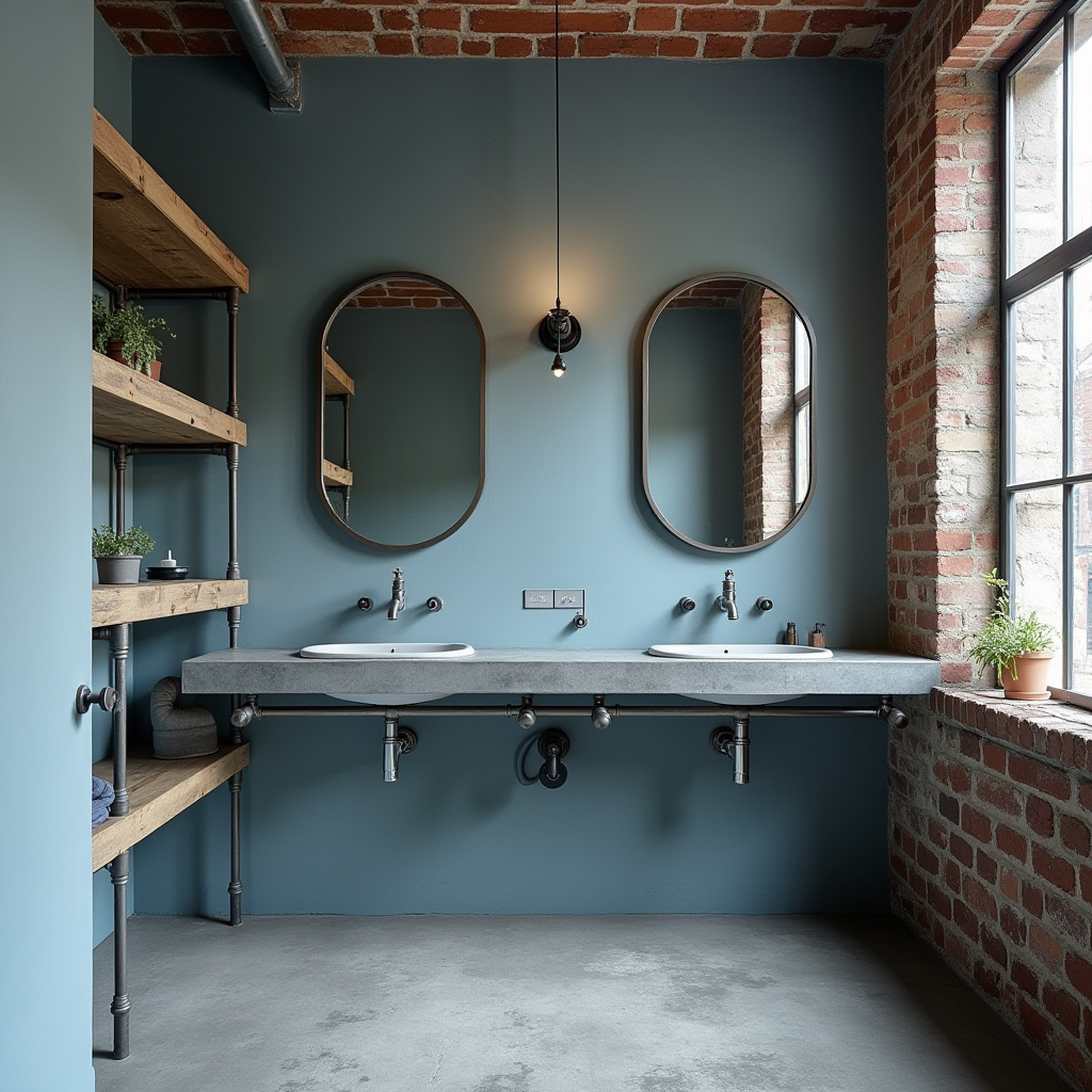 dusty blue bathroom 40