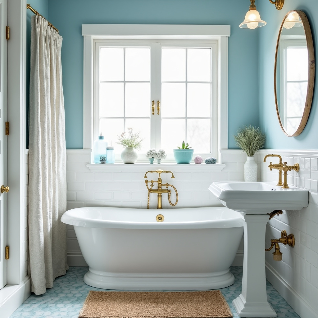 dusty blue bathroom 6