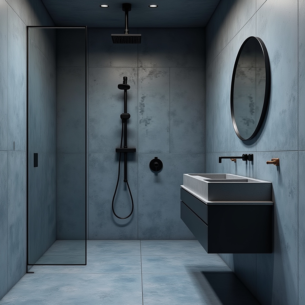 dusty blue bathroom 8