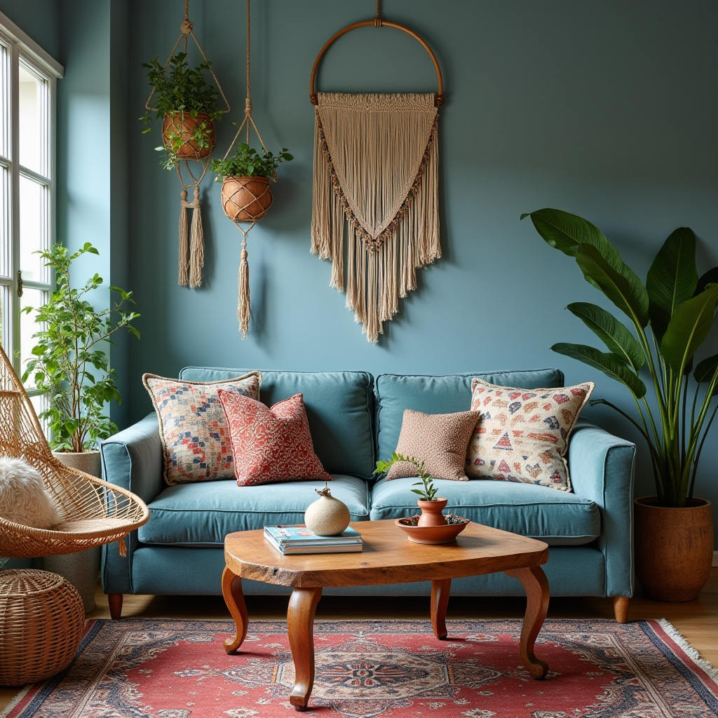 dusty blue living room 13