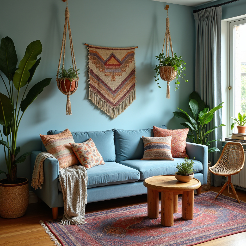 dusty blue living room 14