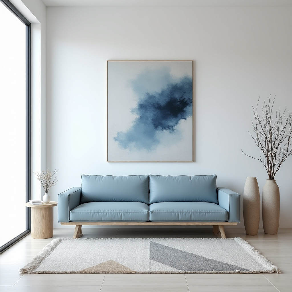 dusty blue living room 16