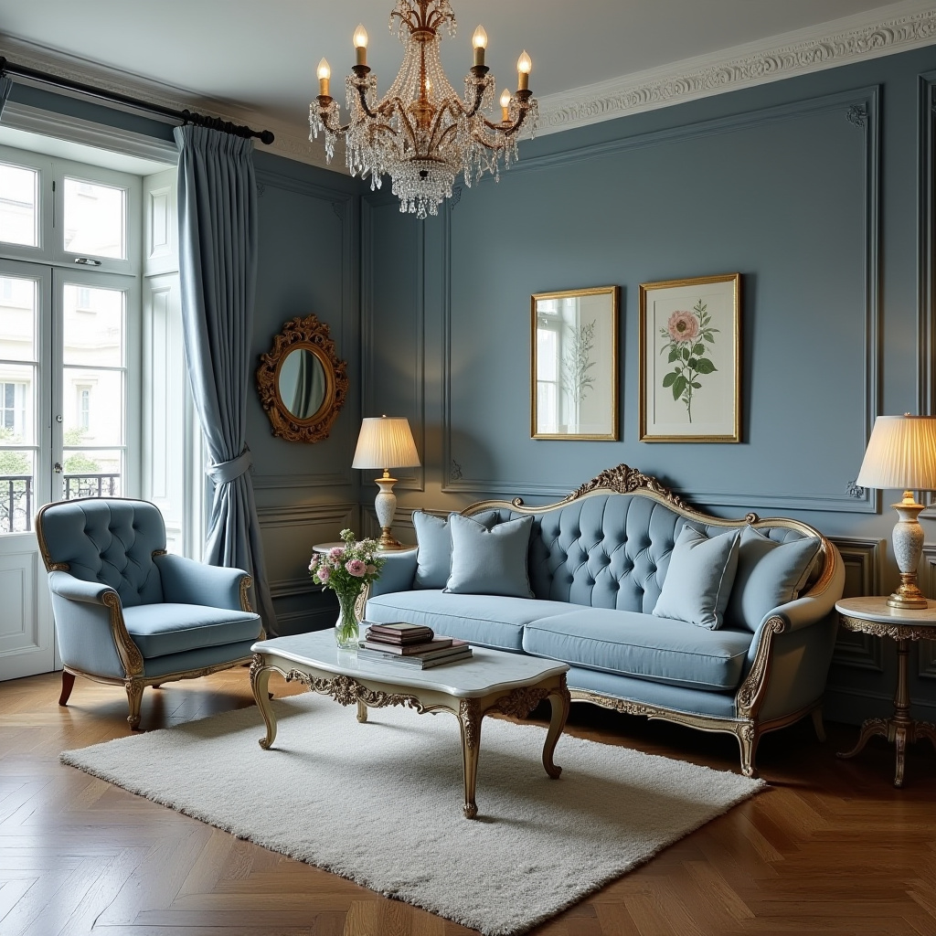 dusty blue living room 33