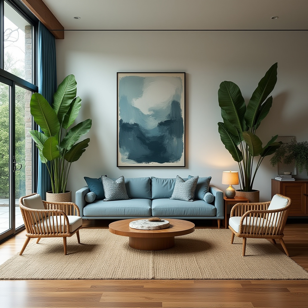 dusty blue living room 35