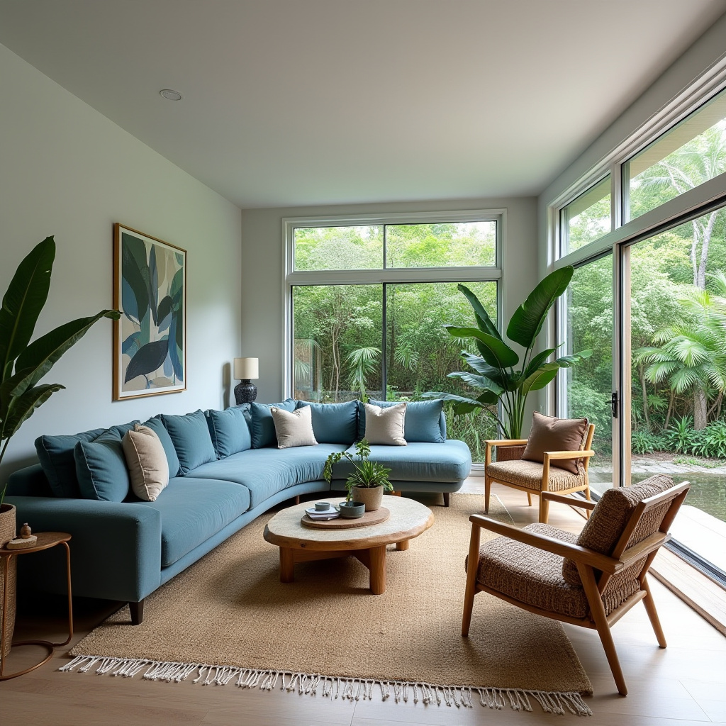 dusty blue living room 36