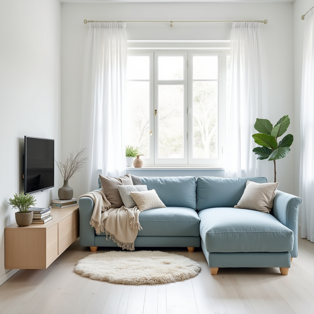 dusty blue living room 5
