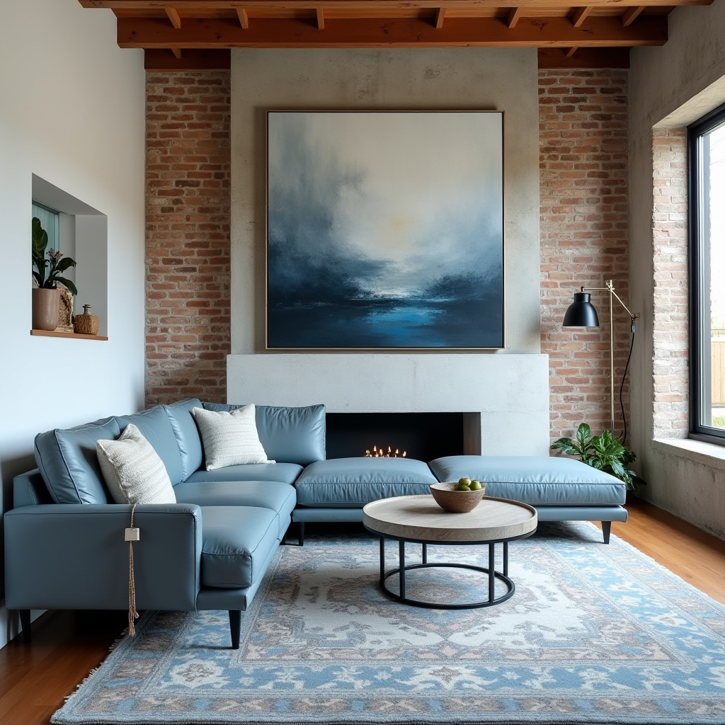 dusty blue living room 7