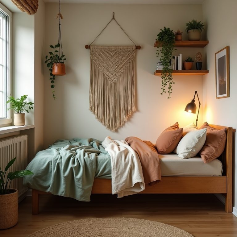 earthy dorm room ideas 1