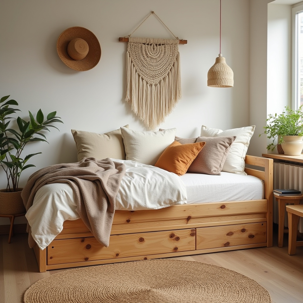 earthy dorm room ideas 39
