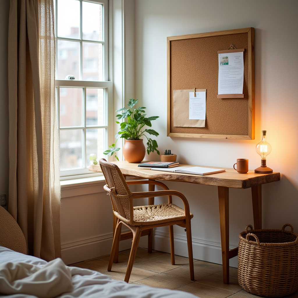 earthy dorm room ideas 4