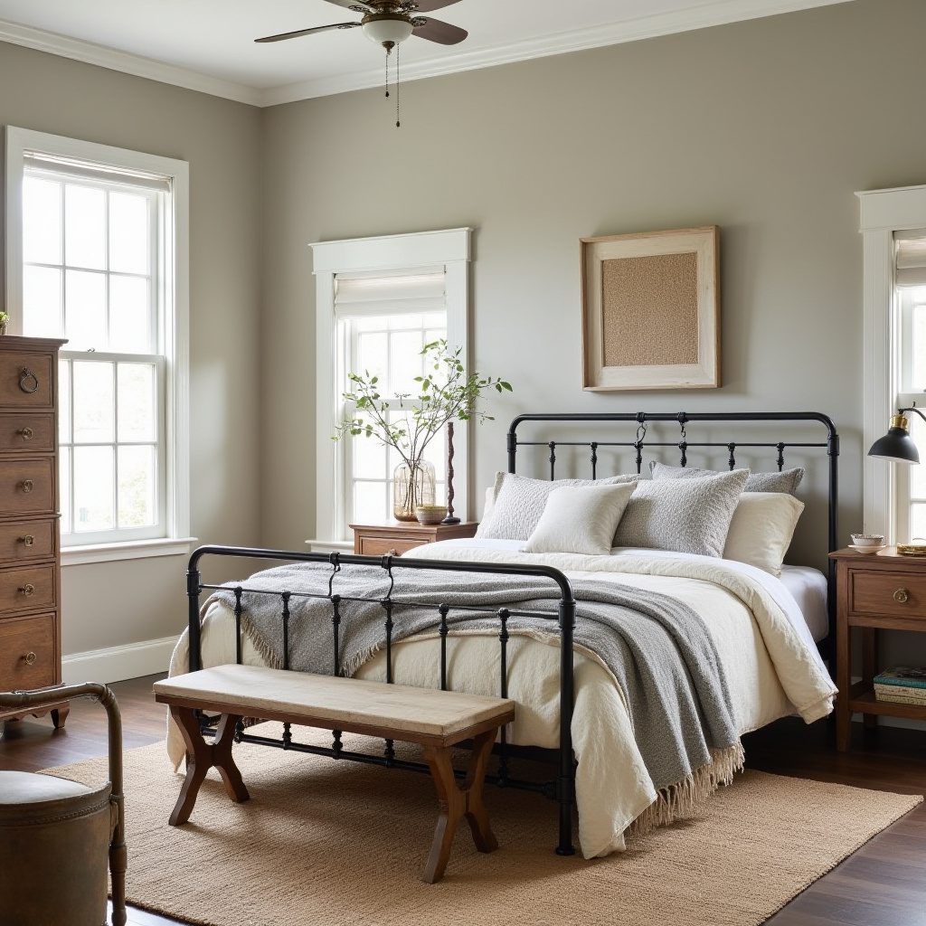 farmhouse bedroom paint colors 36