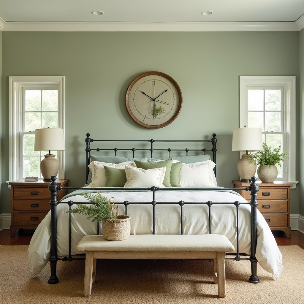 farmhouse bedroom paint colors 39