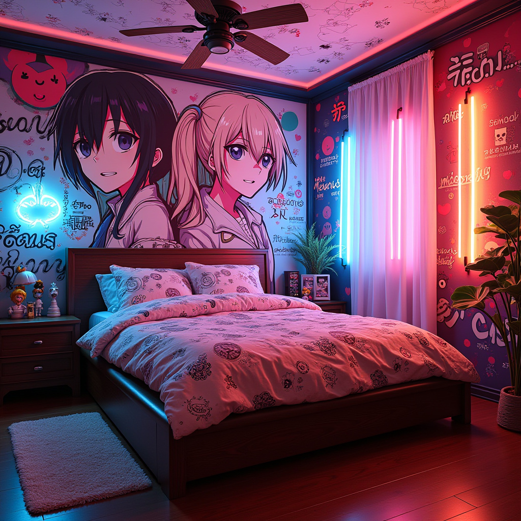 funky bedroom decor 32
