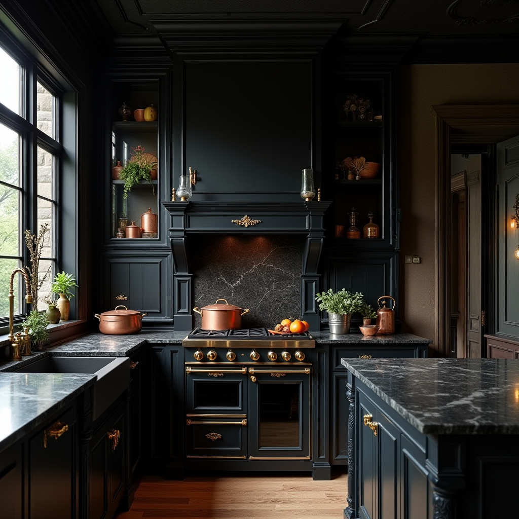 gothic kitchen decor 34