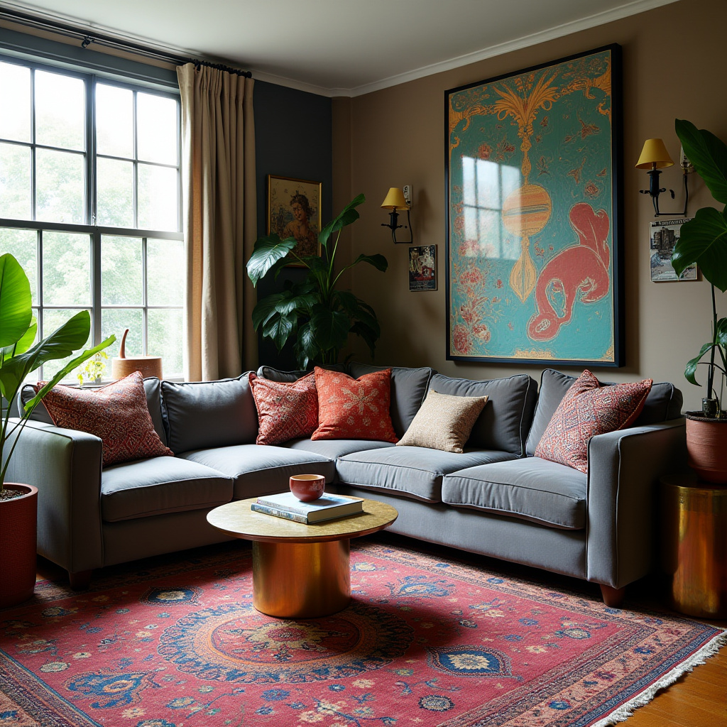 gray sectional living room 23