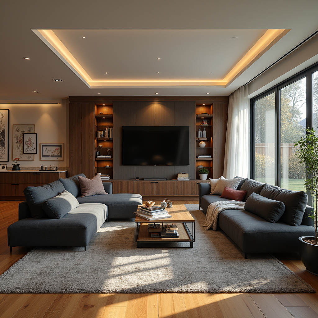 gray sectional living room 26