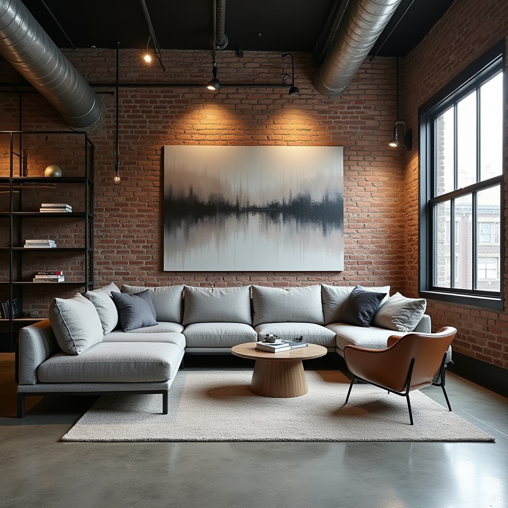 gray sectional living room 29