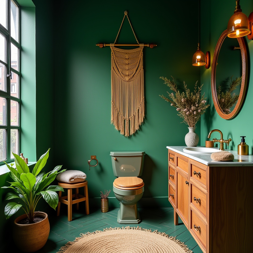green and gold bathroom ideas 33