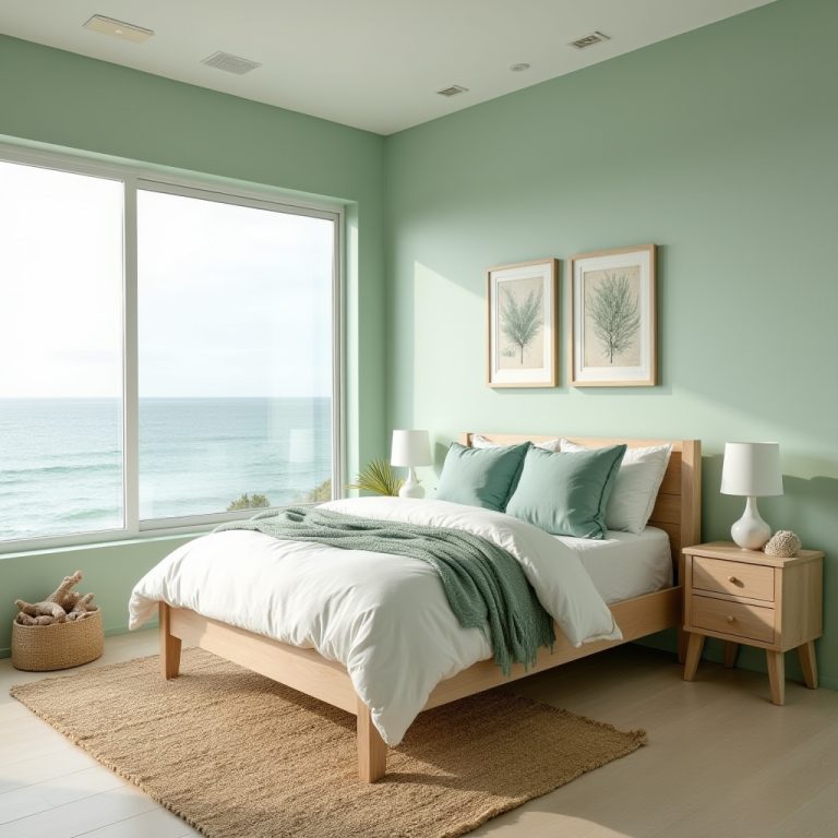 green coastal bedroom 1