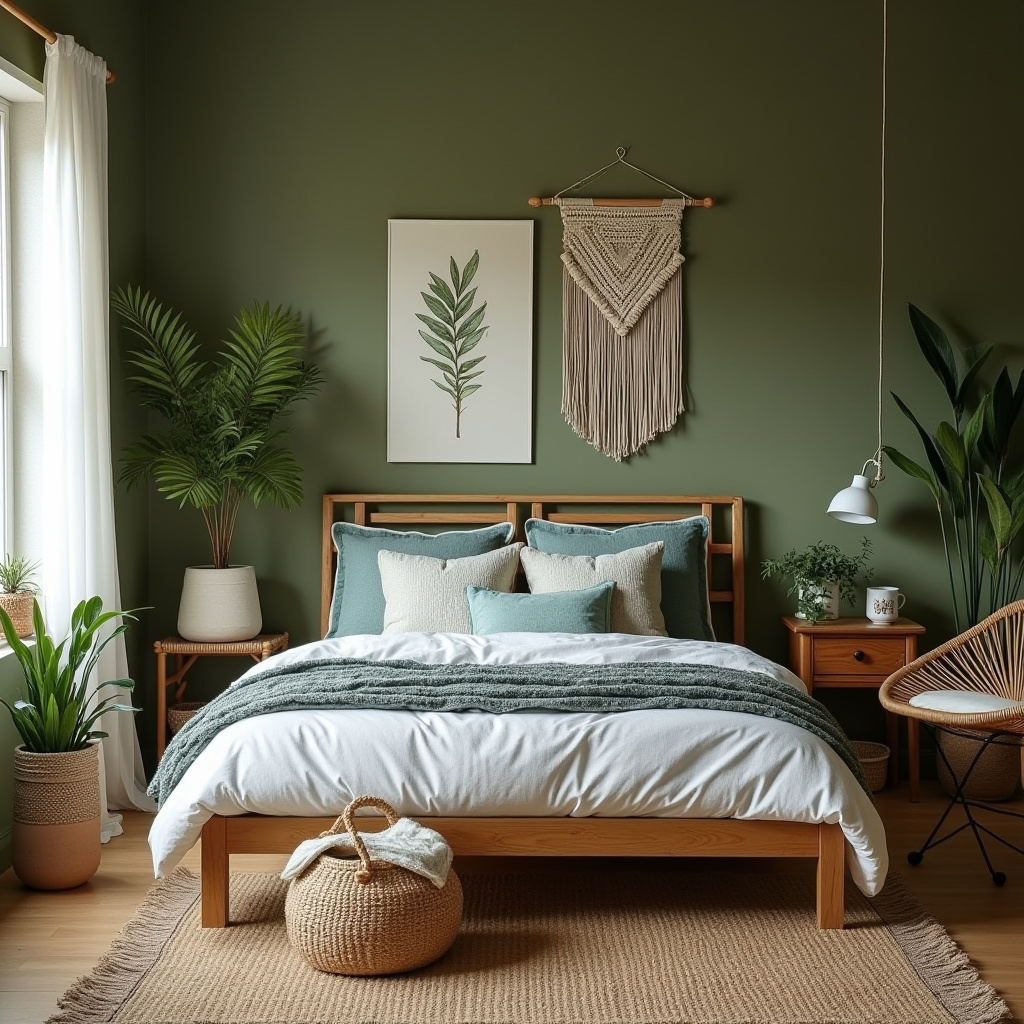 green coastal bedroom 10