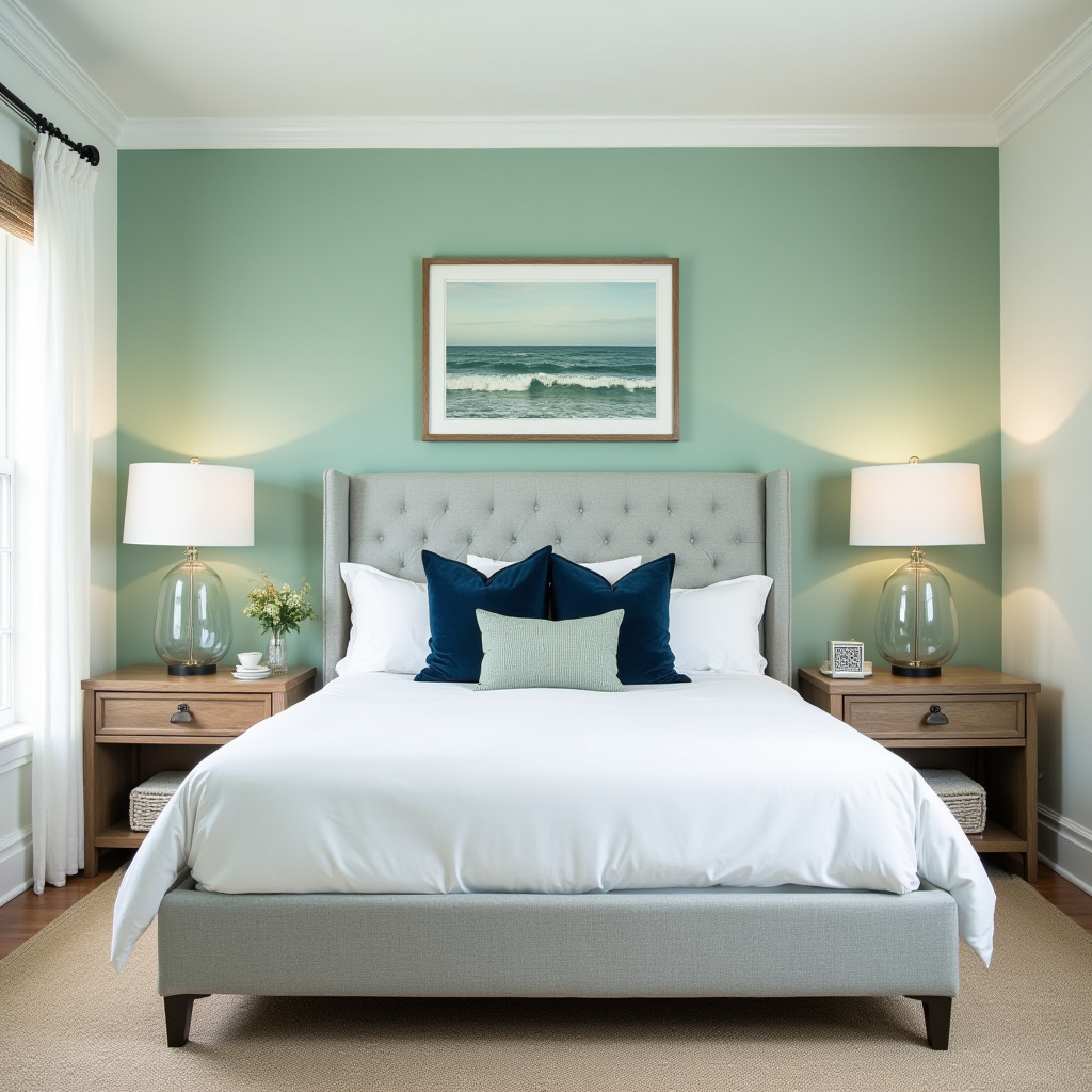 green coastal bedroom 11