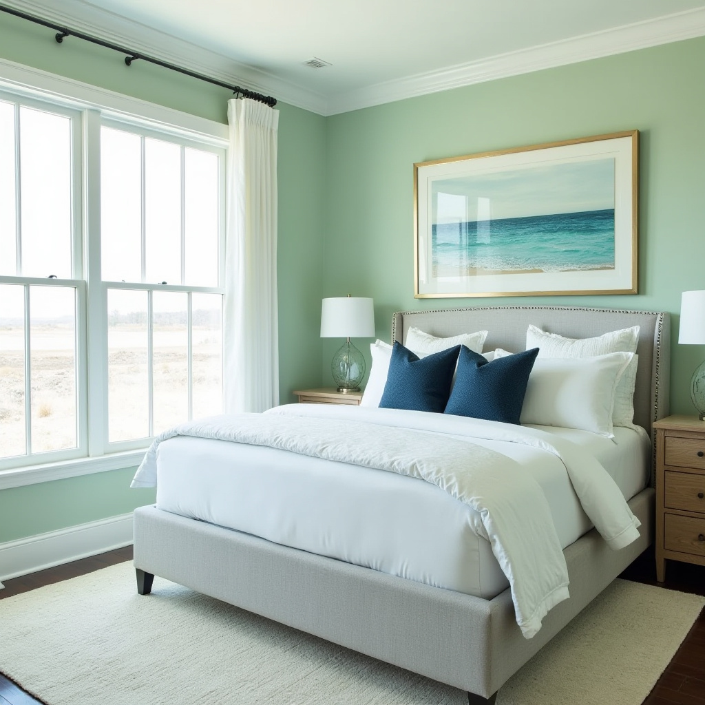 green coastal bedroom 12