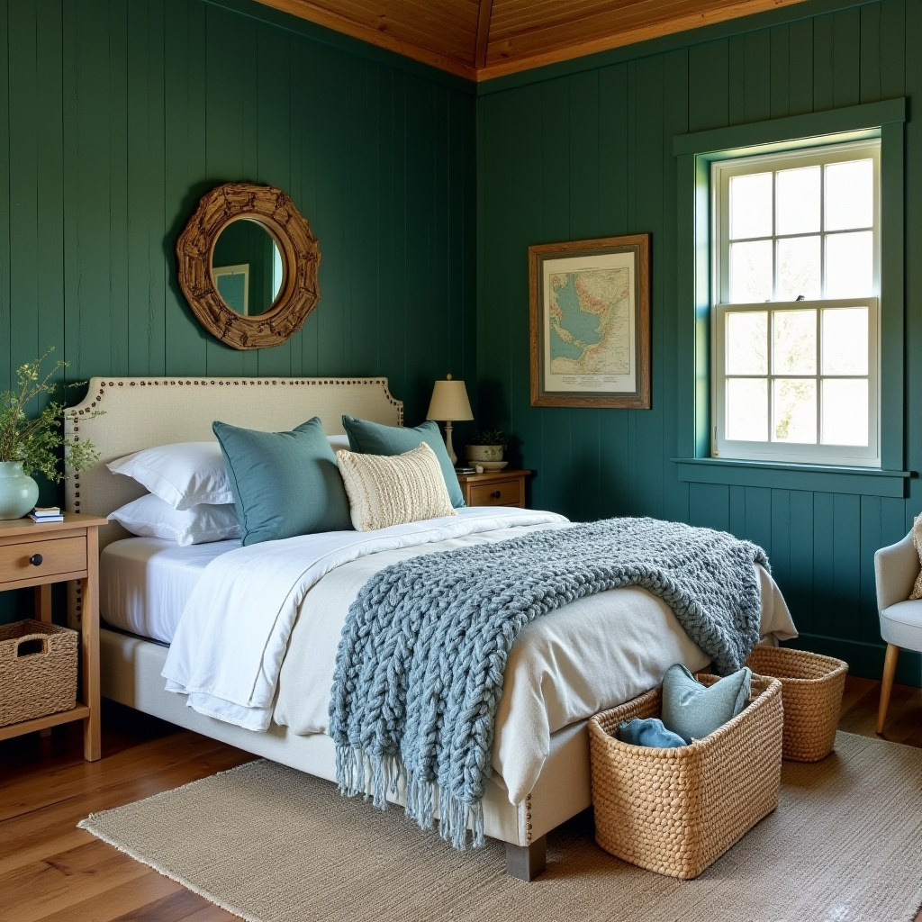 green coastal bedroom 14