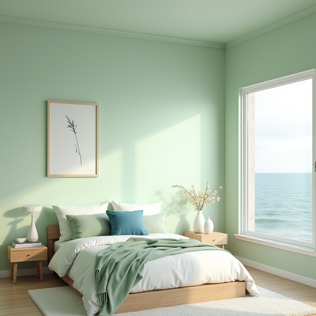 green coastal bedroom 18