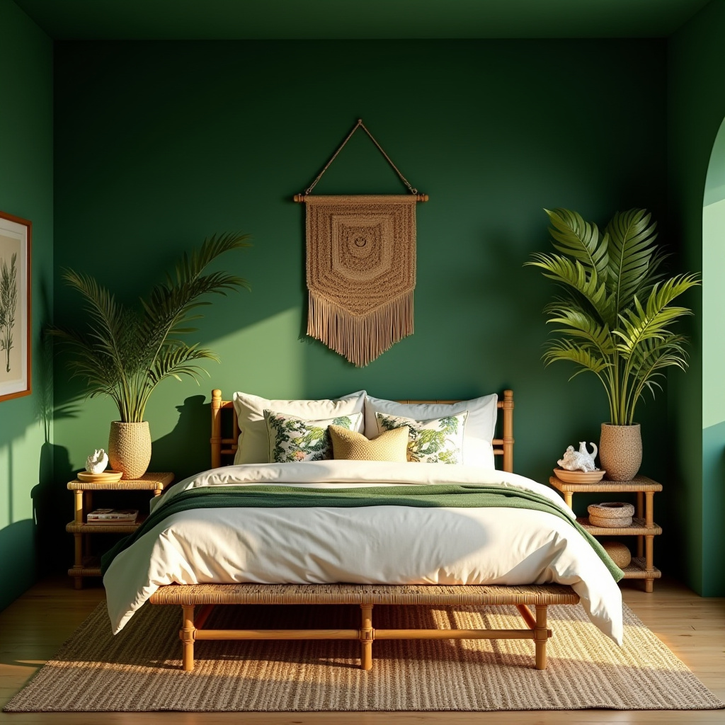 green coastal bedroom 19