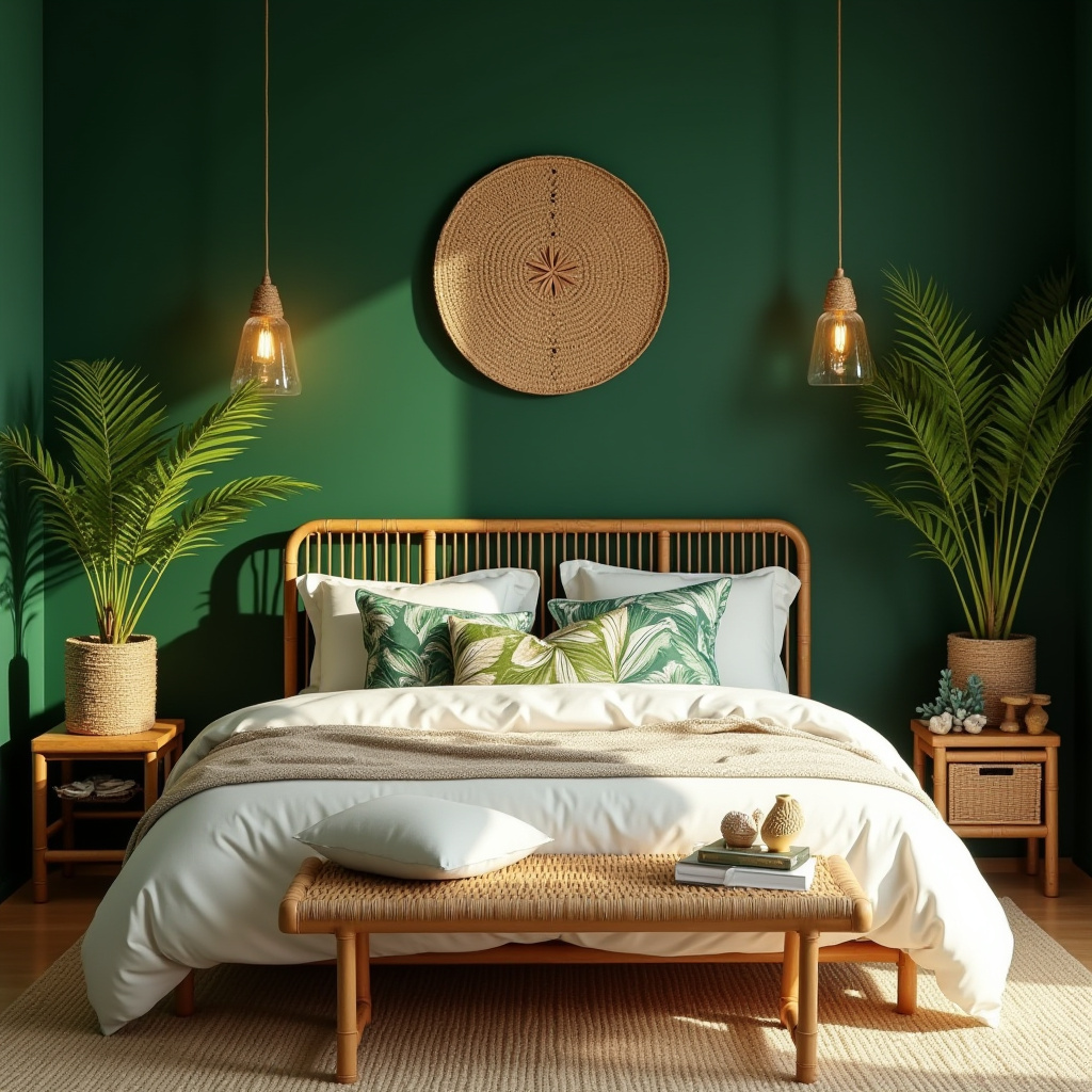 green coastal bedroom 20