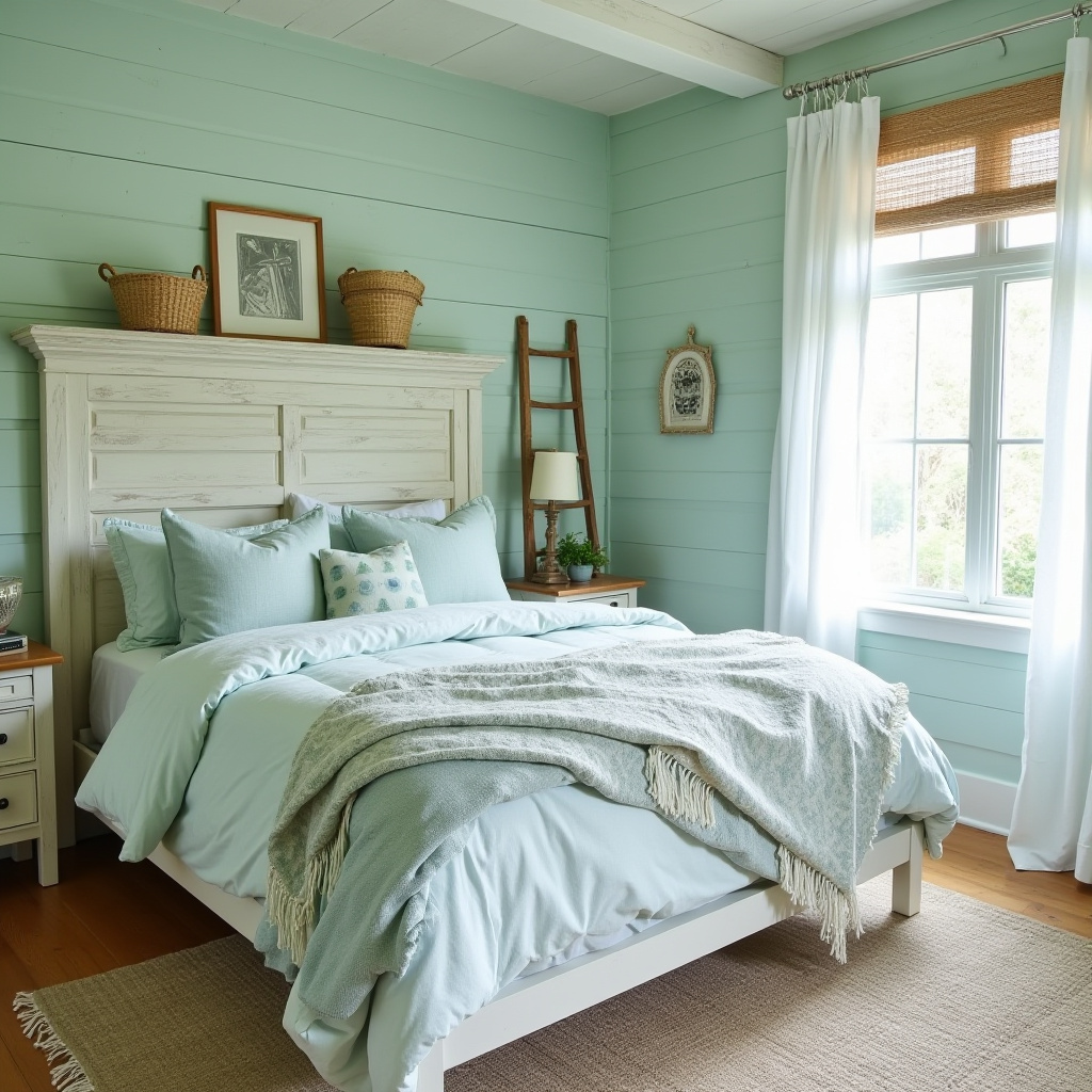 green coastal bedroom 21