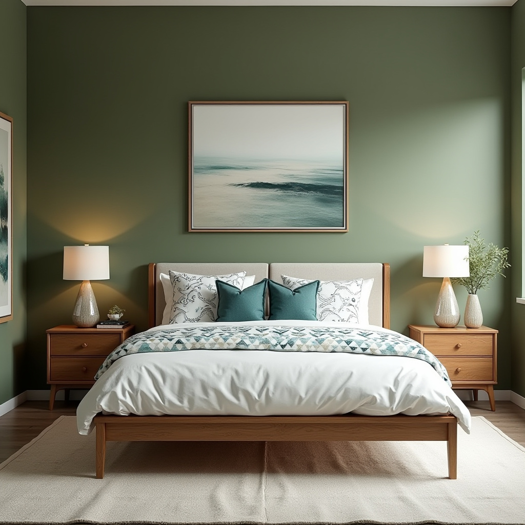 green coastal bedroom 23