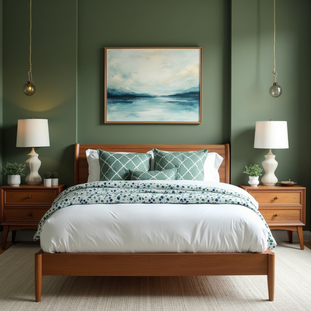 green coastal bedroom 24