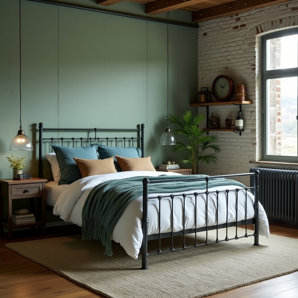 green coastal bedroom 26