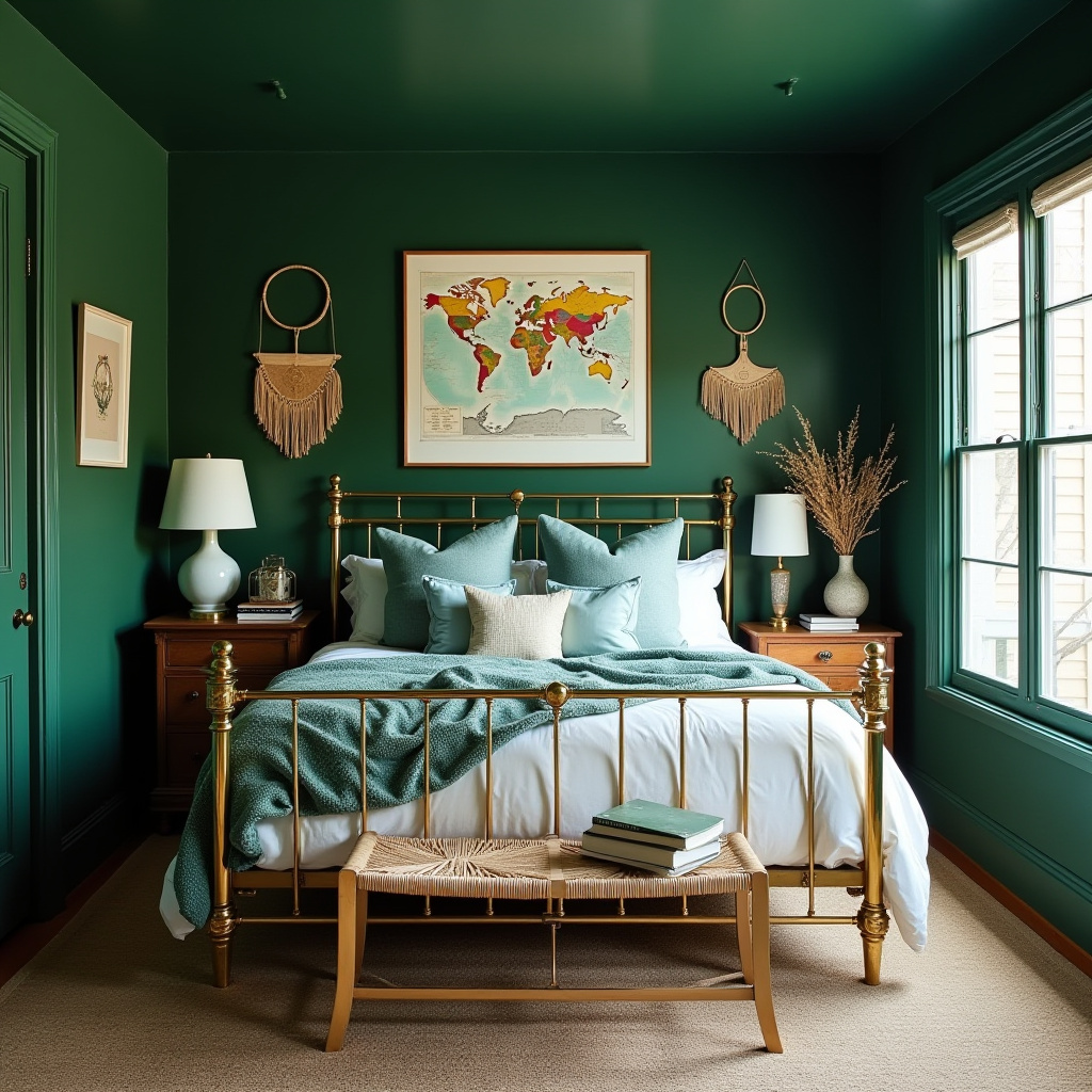 green coastal bedroom 28