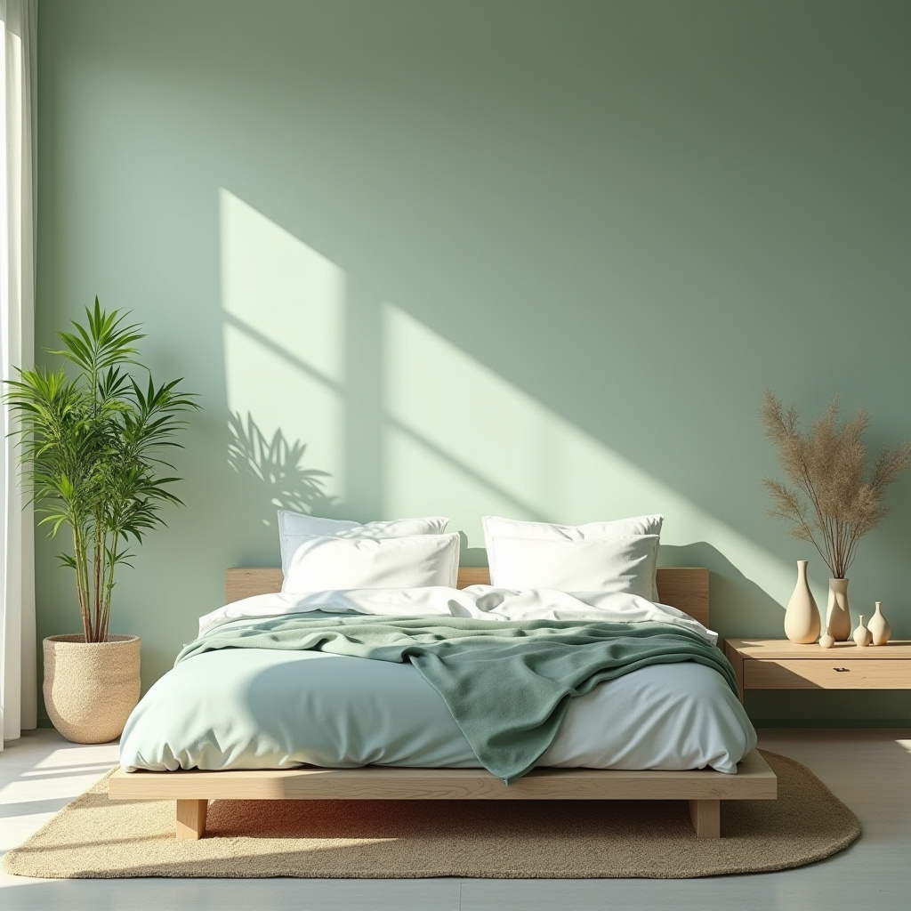 green coastal bedroom 33