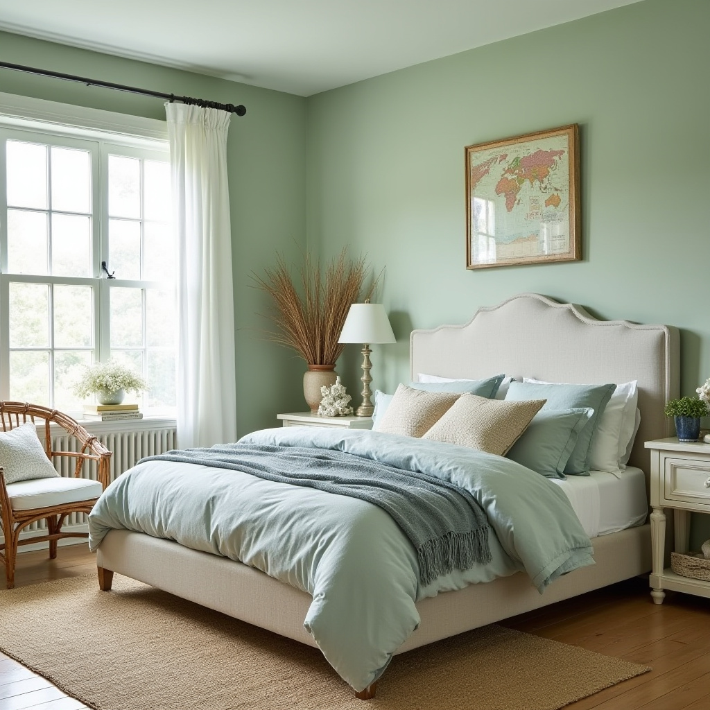 green coastal bedroom 7