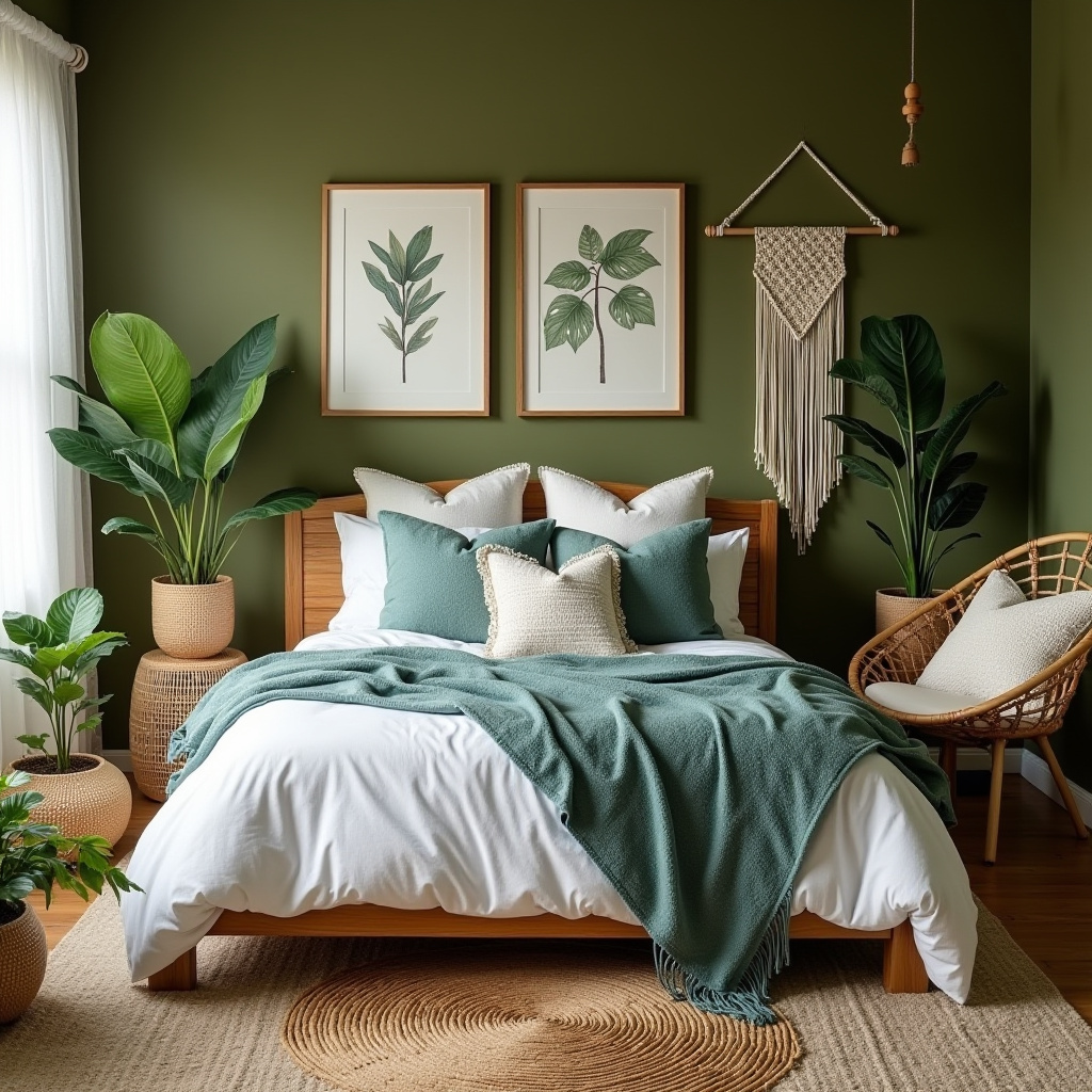 green coastal bedroom 9