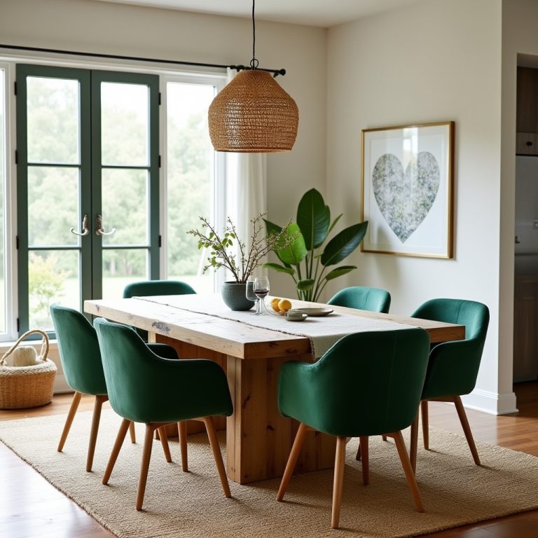green dining chairs 1