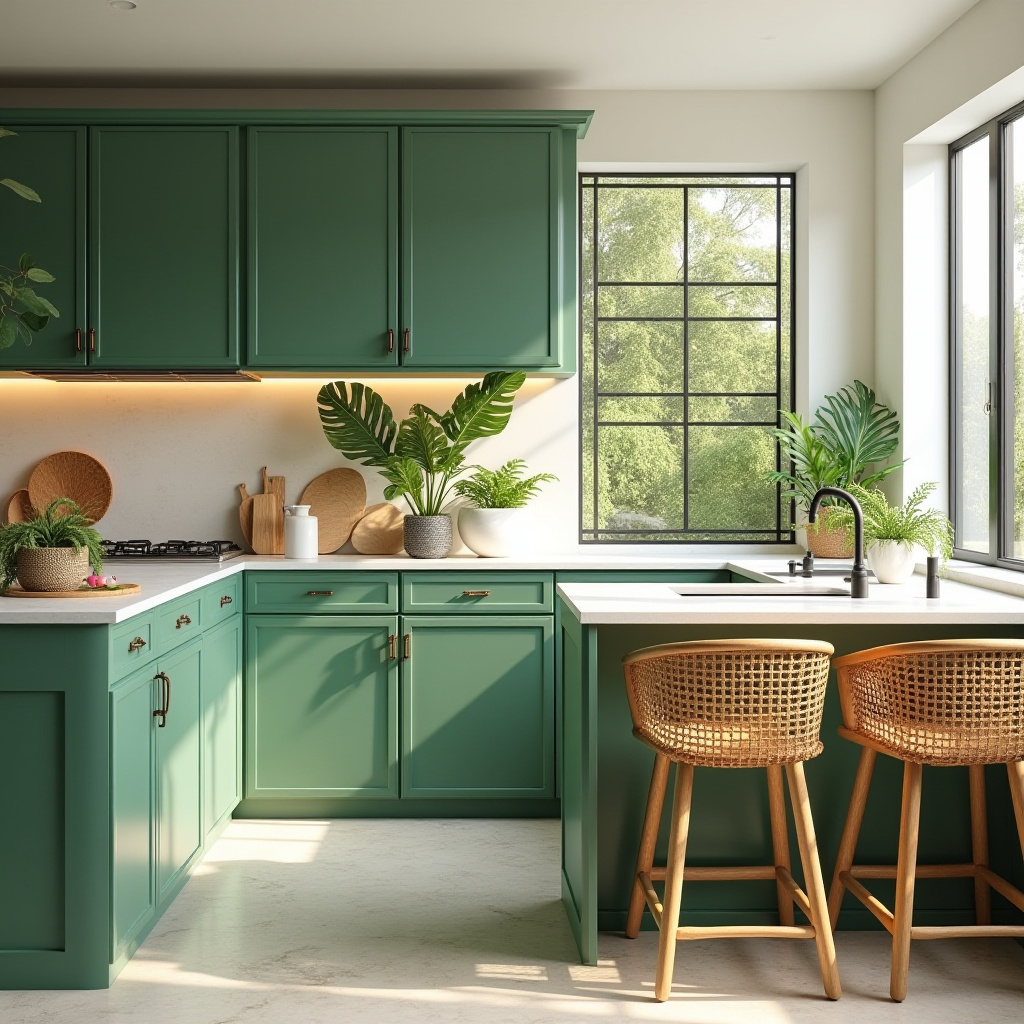 green kitchen decor 13