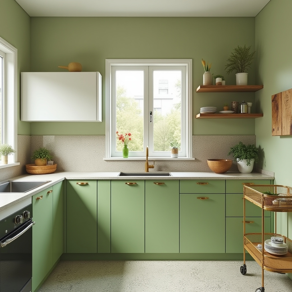 green kitchen decor 16