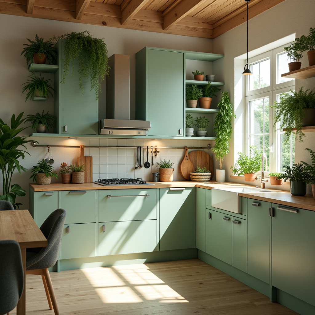 green kitchen decor 17