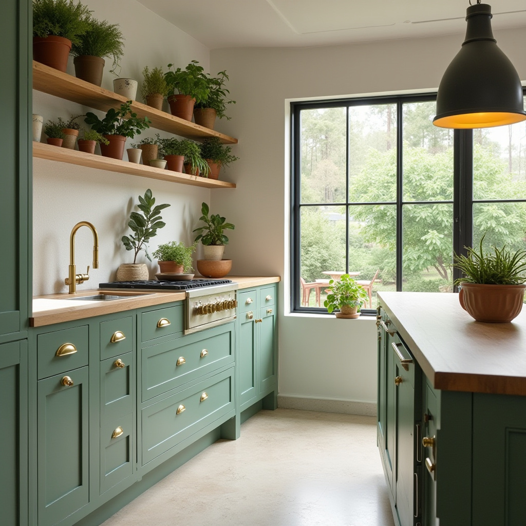 green kitchen decor 2