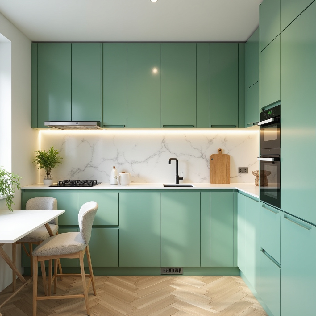 green kitchen decor 31