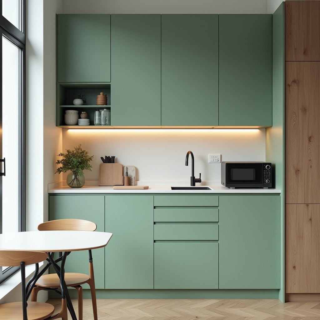 green kitchen decor 32