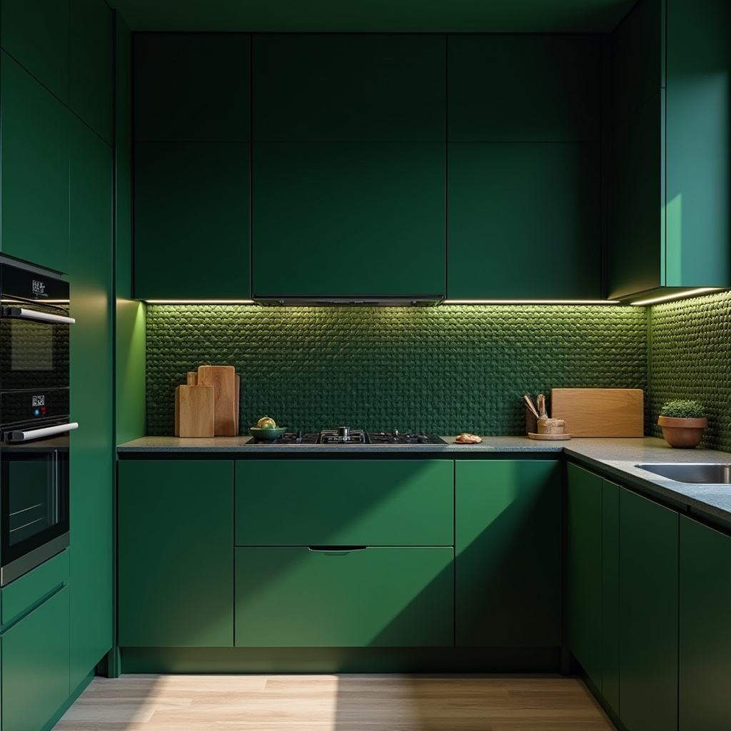 green kitchen decor 33