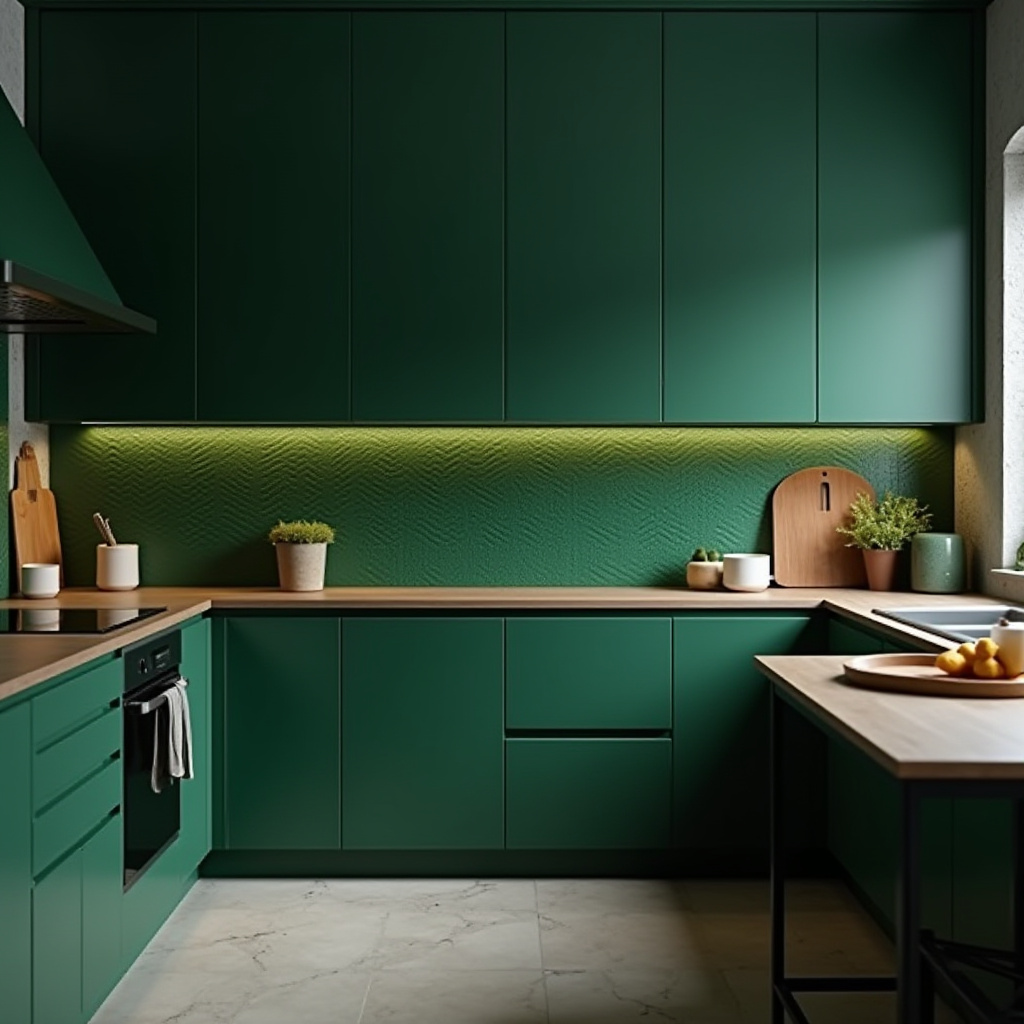 green kitchen decor 34