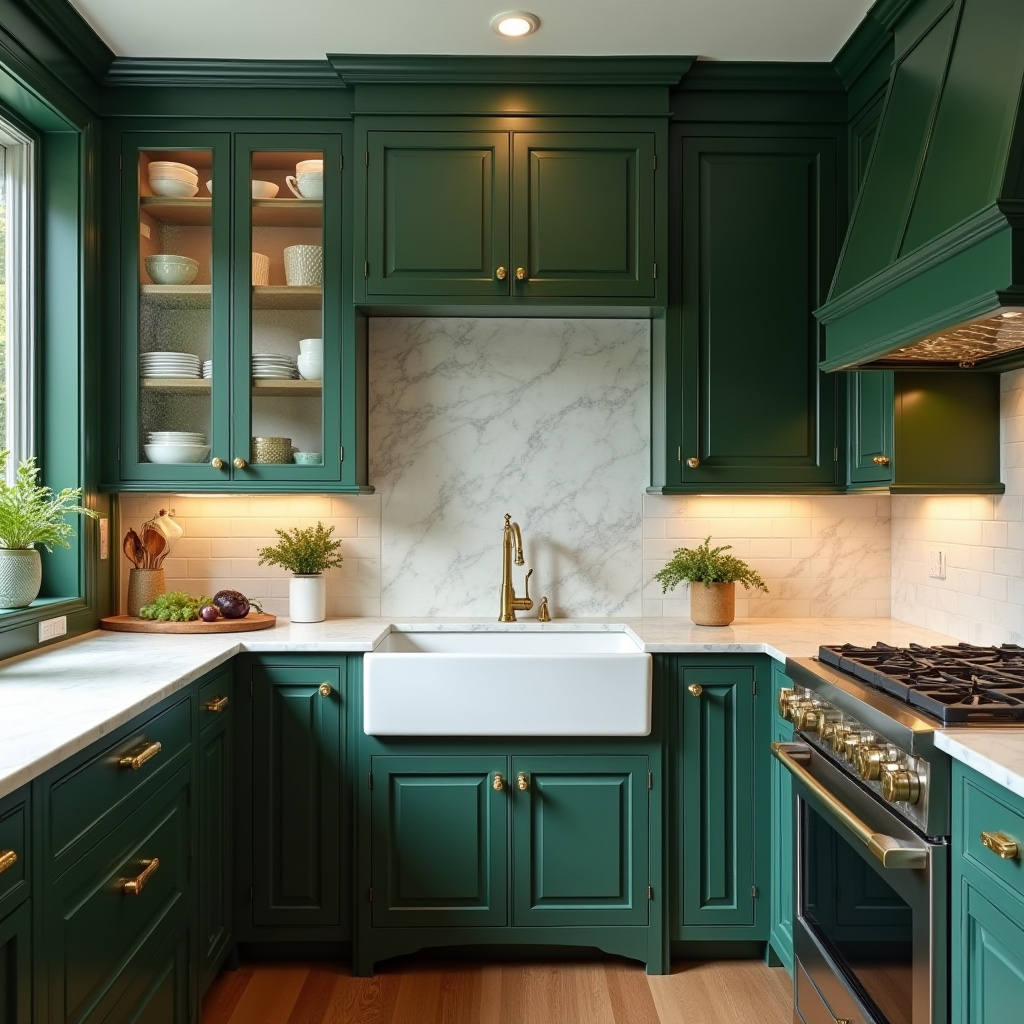 green kitchen decor 35
