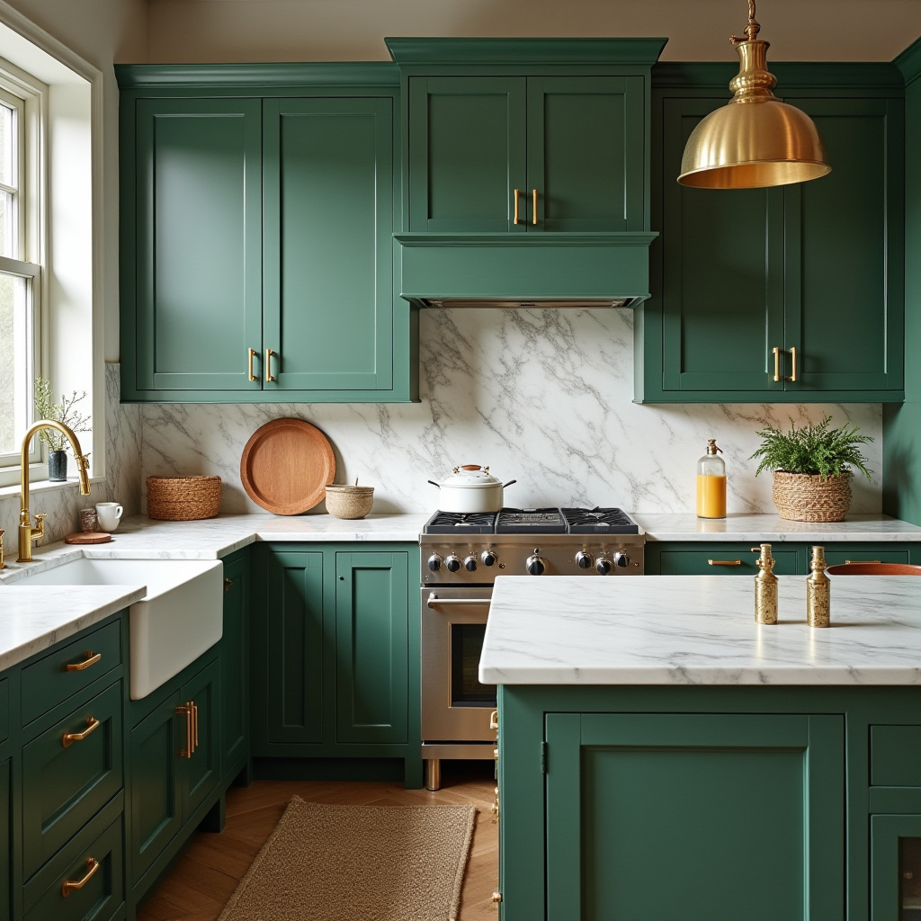 green kitchen decor 36